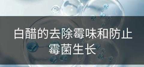 白醋的去除霉味和防止霉菌生长